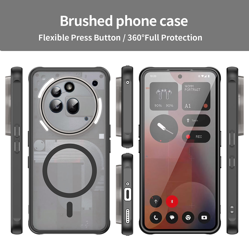 Husa MagSafe pentru Nothing Phone (3a) Pro, Techsuit, HaloFrost II, Neagra