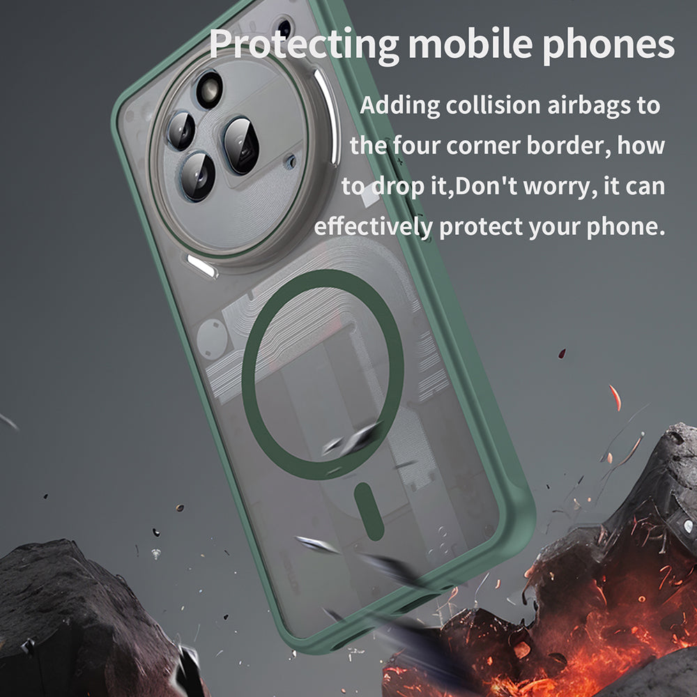 Husa MagSafe pentru Nothing Phone (3a) Pro, Techsuit, HaloFrost II, Verde