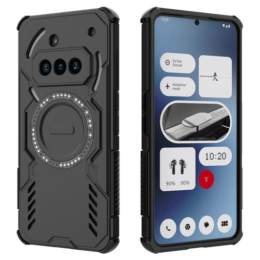 Husa MagSafe pentru Nothing Phone (3a), Techsuit, ArmorMag, Neagra