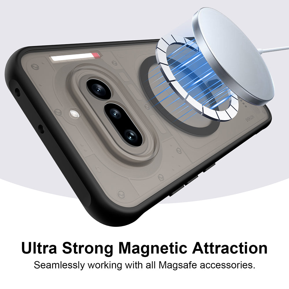 Husa MagSafe pentru Nothing Phone (4a) Pro, Techsuit, HaloFrost II, Neagra