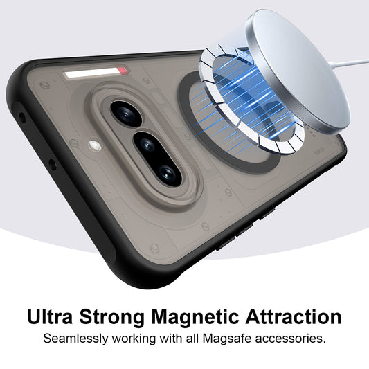 Husa MagSafe pentru Nothing Phone (4a) Pro, Techsuit, HaloFrost II, Neagra