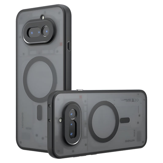 Husa MagSafe pentru Nothing Phone (4a), Techsuit, PureFrost, Neagra Satinata