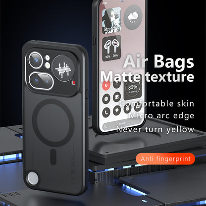 Husa MagSafe pentru Nothing Phone (4b), Techsuit, PureFrost, Neagra Satinata