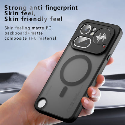 Husa MagSafe pentru Nothing Phone (4b), Techsuit, PureFrost, Neagra Satinata