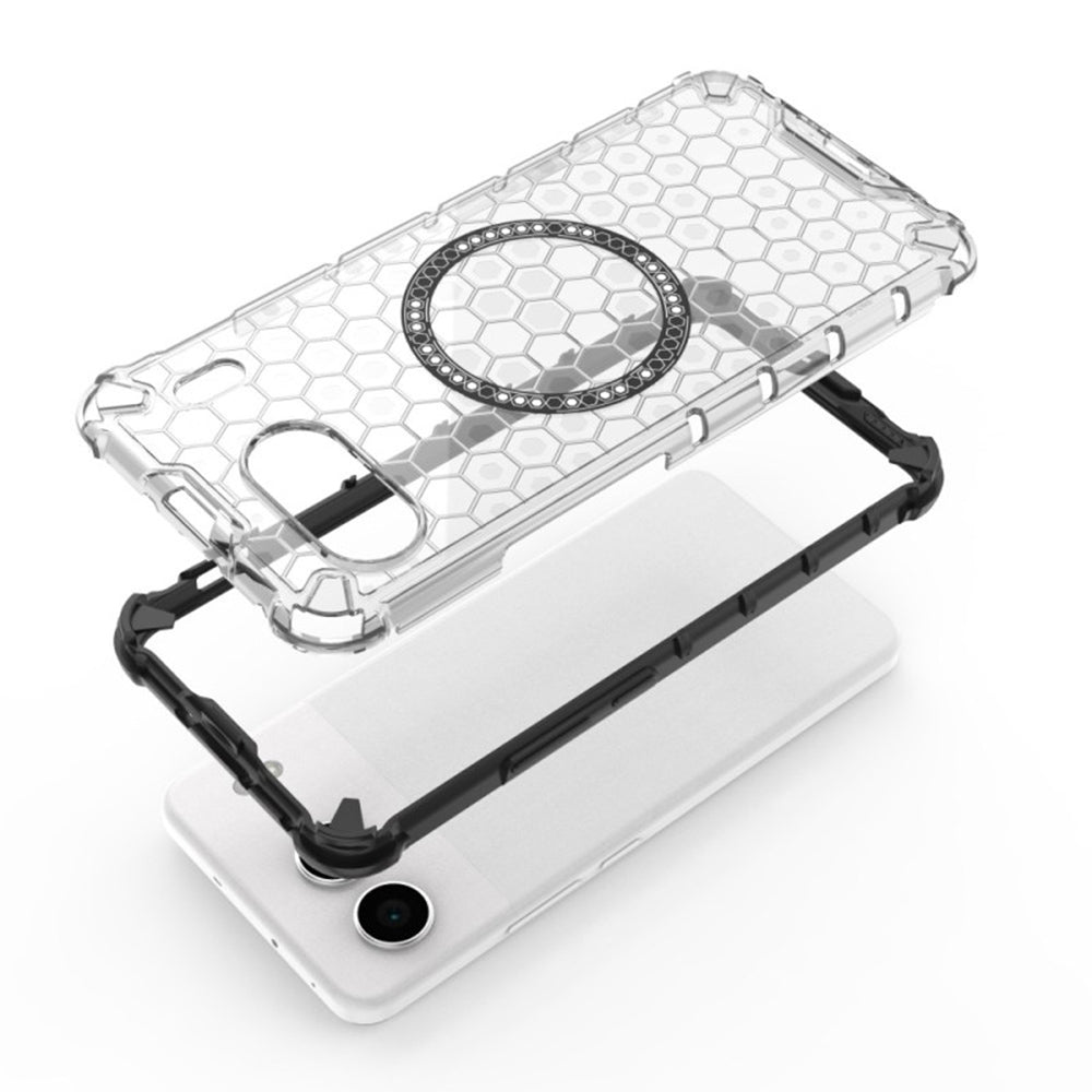Husa MagSafe pentru OnePlus Nord 4, Techsuit, HoneyComb Shield, Alba
