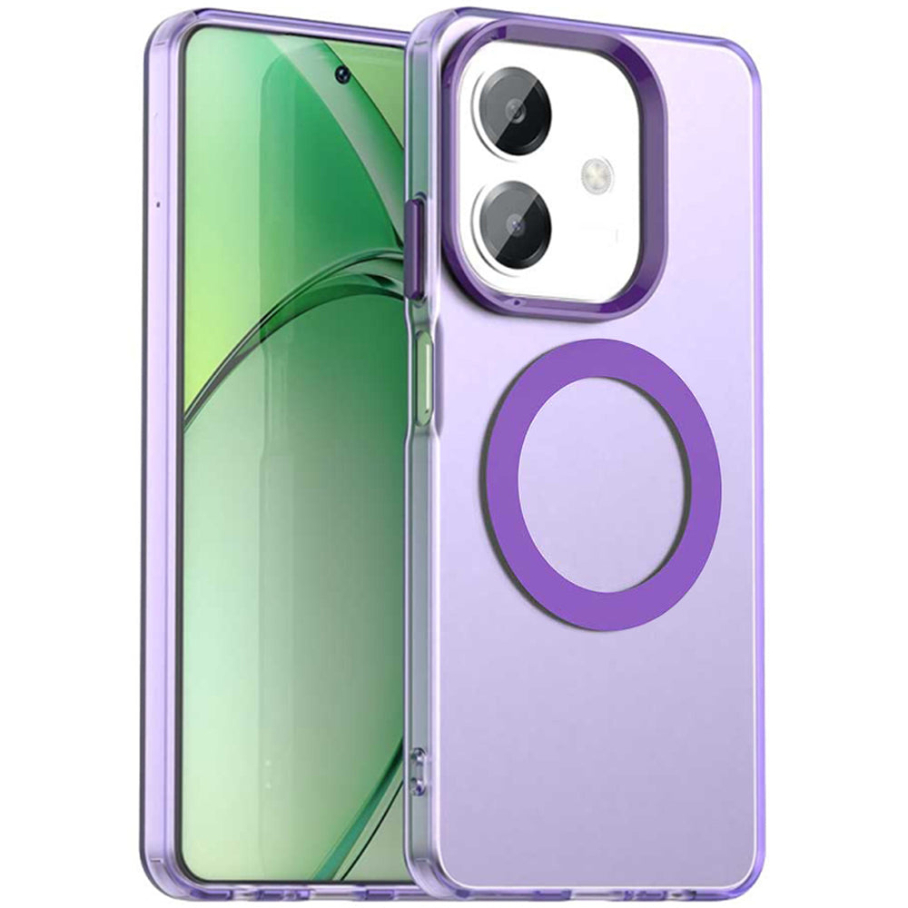 Husa MagSafe pentru Oppo A3 4G / A3 5G, Techsuit, CandyCase, Mov