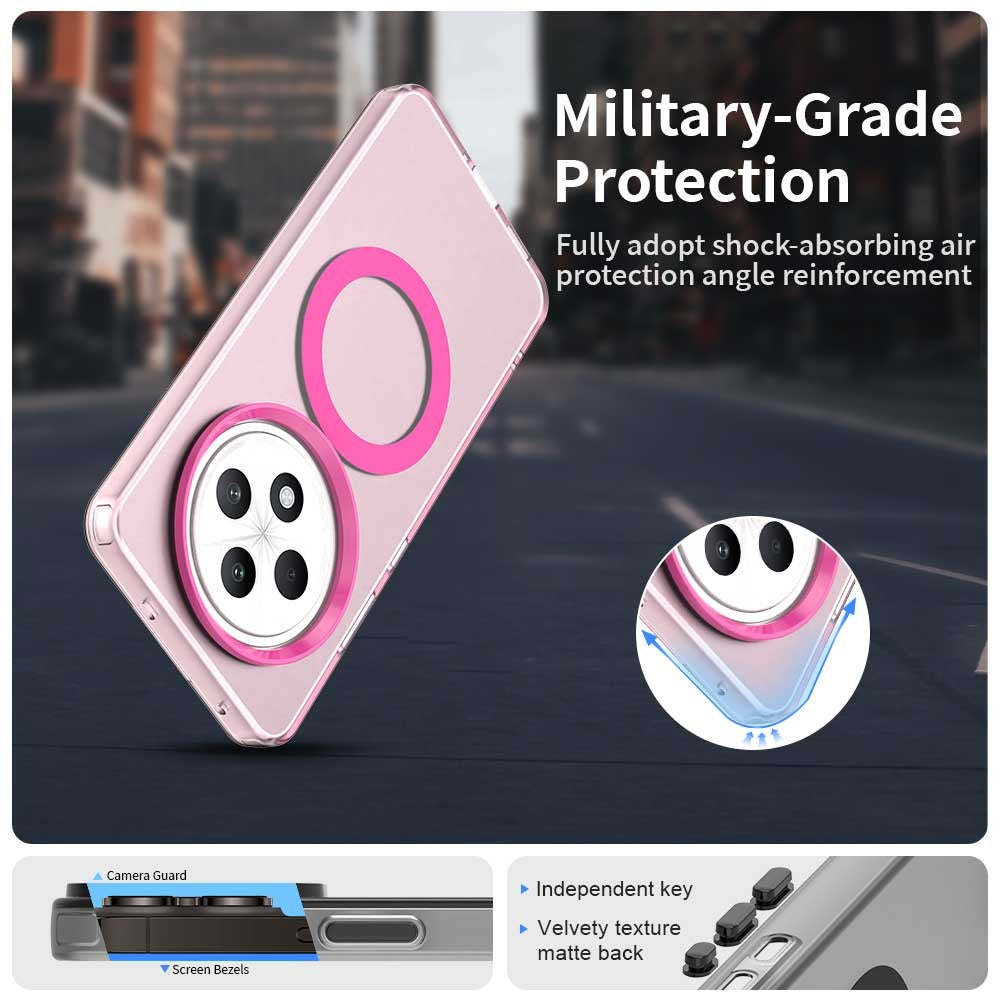 Husa MagSafe pentru Oppo A3 4G / A3 5G, Techsuit, CandyCase, Roz