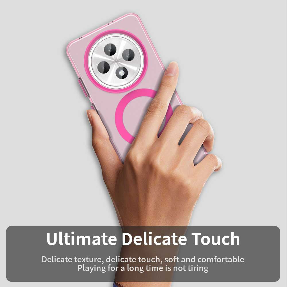 Husa MagSafe pentru Oppo A3 4G / A3 5G, Techsuit, CandyCase, Roz