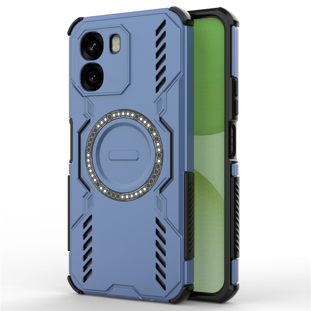 Husa MagSafe pentru Oppo A6 4G, Techsuit, ArmorMag, Albastra