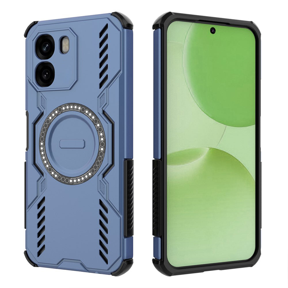 Husa MagSafe pentru Oppo A6 4G, Techsuit, ArmorMag, Albastra