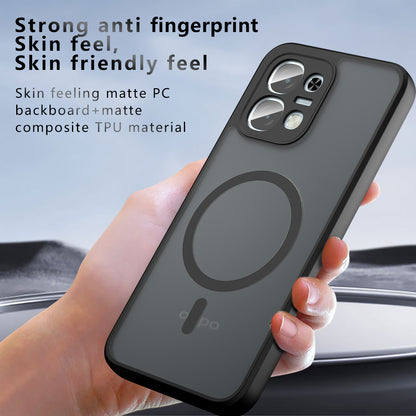 Husa MagSafe pentru Oppo A6 4G, Techsuit, PureFrost, Neagra Satinata