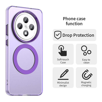 Husa MagSafe pentru Oppo Reno12 FS 5G / Reno12 FS 4G / Reno12 F 4G / Reno12 F, Techsuit, CandyCase, Mov