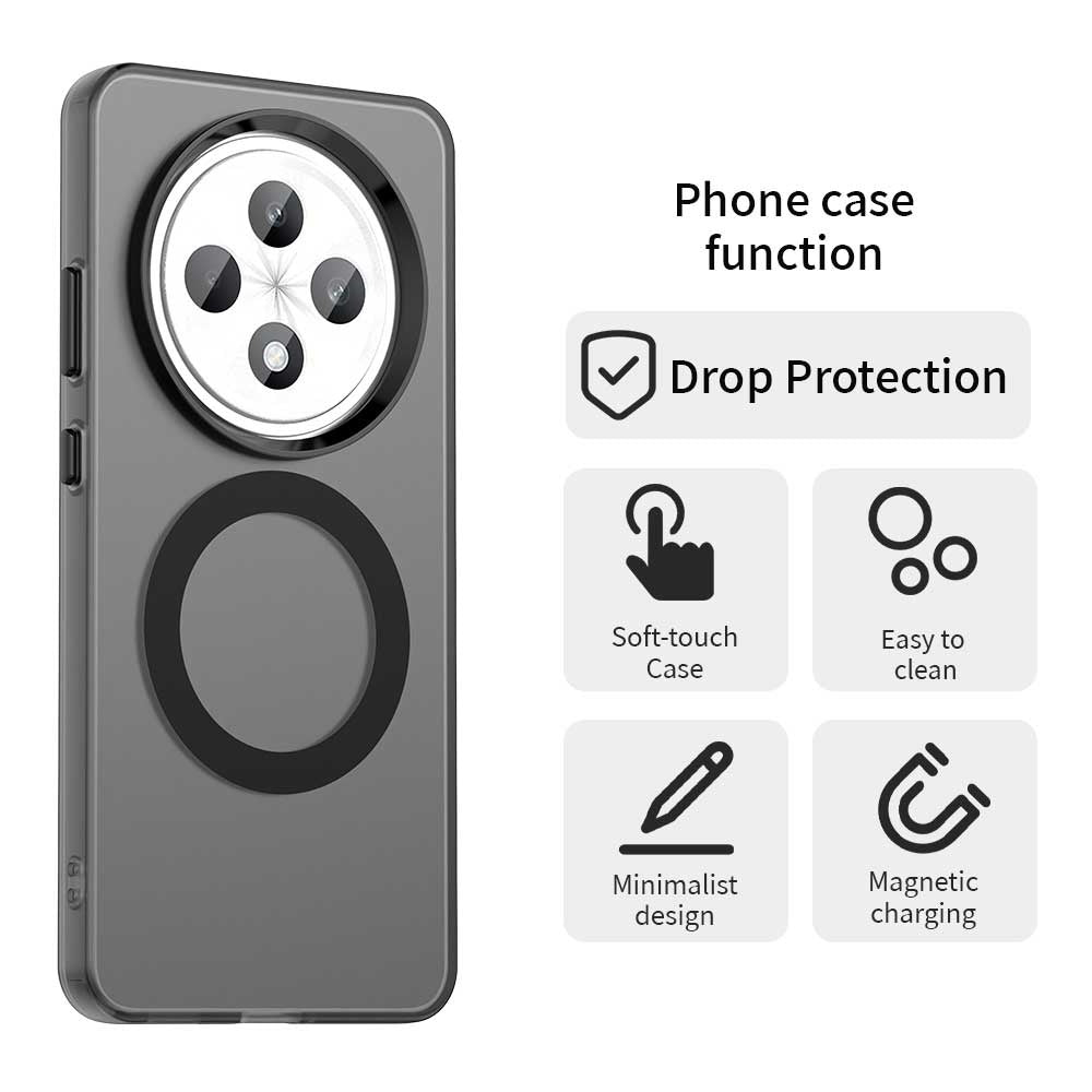 Husa MagSafe pentru Oppo Reno12 FS 5G / Reno12 FS 4G / Reno12 F 4G, Techsuit, CandyCase, Neagra