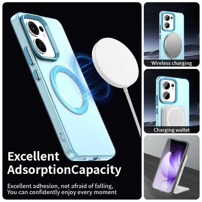 Husa MagSafe pentru Oppo Reno13 FS 5G / Reno13 F 4G / Reno13 F, Techsuit, CandyCase, Albastra