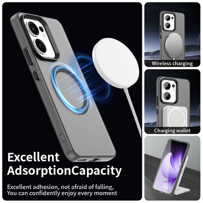 Husa MagSafe pentru Oppo Reno13 FS 5G / Reno13 F 4G / Reno13 F, Techsuit, CandyCase, Neagra