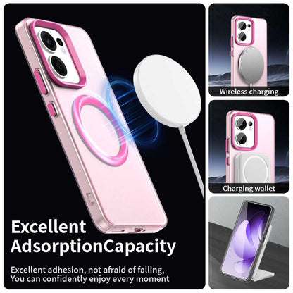 Husa MagSafe pentru Oppo Reno13 FS 5G / Reno13 F 4G / Reno13 F, Techsuit, CandyCase, Roz