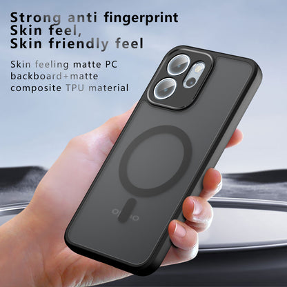 Husa MagSafe pentru Oppo Reno14 FS 5G / Reno14 F, Techsuit, PureFrost, Neagra Satinata