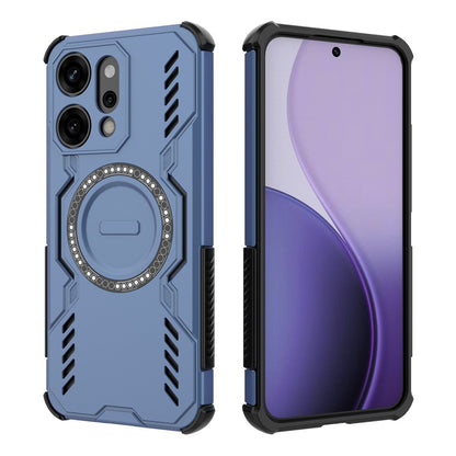 Husa MagSafe pentru Oppo Reno14 Pro, Techsuit, ArmorMag, Albastra