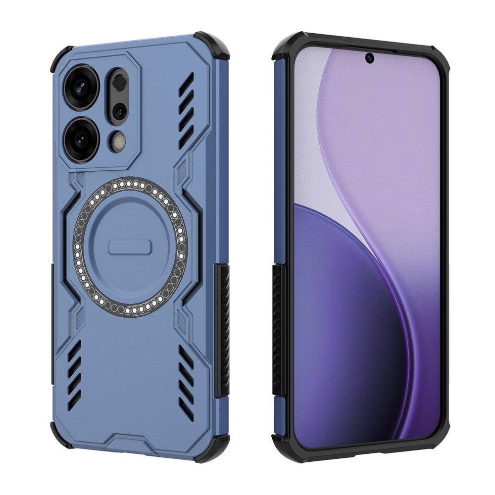Husa MagSafe pentru Oppo Reno14, Techsuit, ArmorMag, Albastra