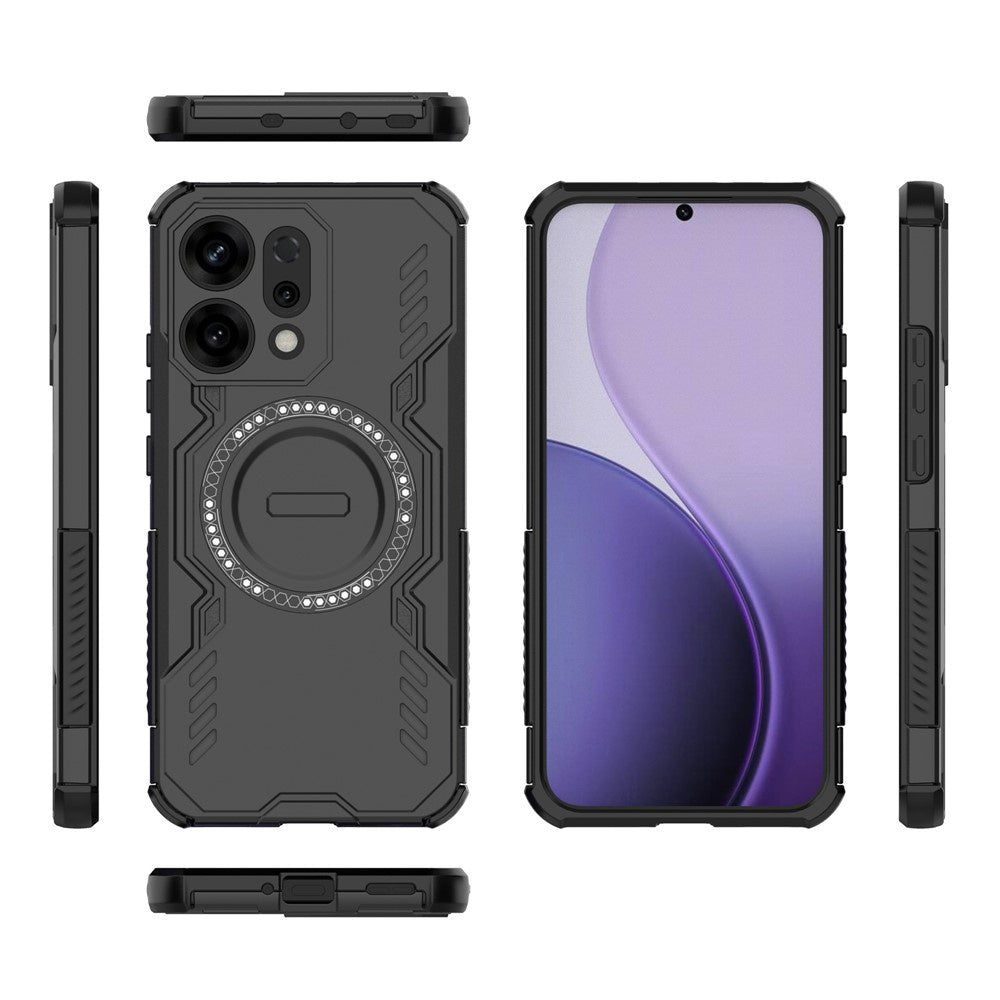 Husa MagSafe pentru Oppo Reno14, Techsuit, ArmorMag, Neagra