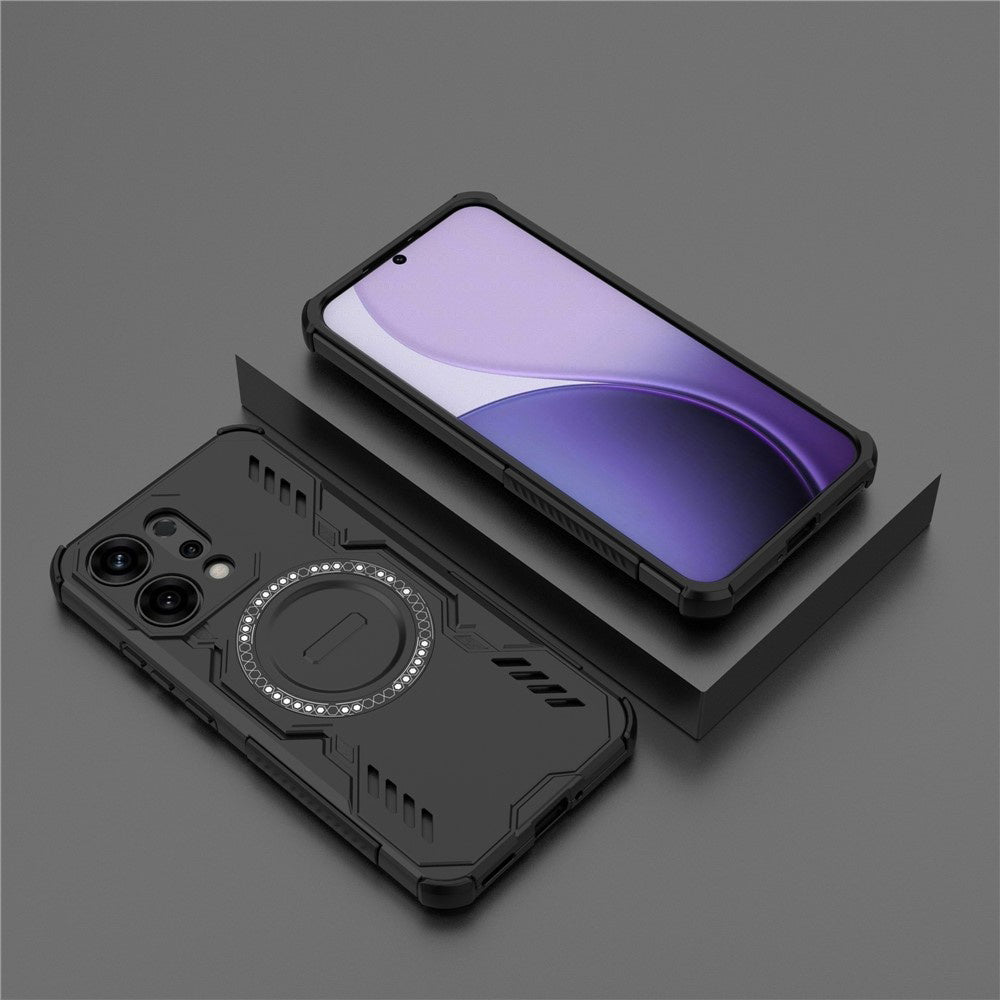 Husa MagSafe pentru Oppo Reno14, Techsuit, ArmorMag, Neagra