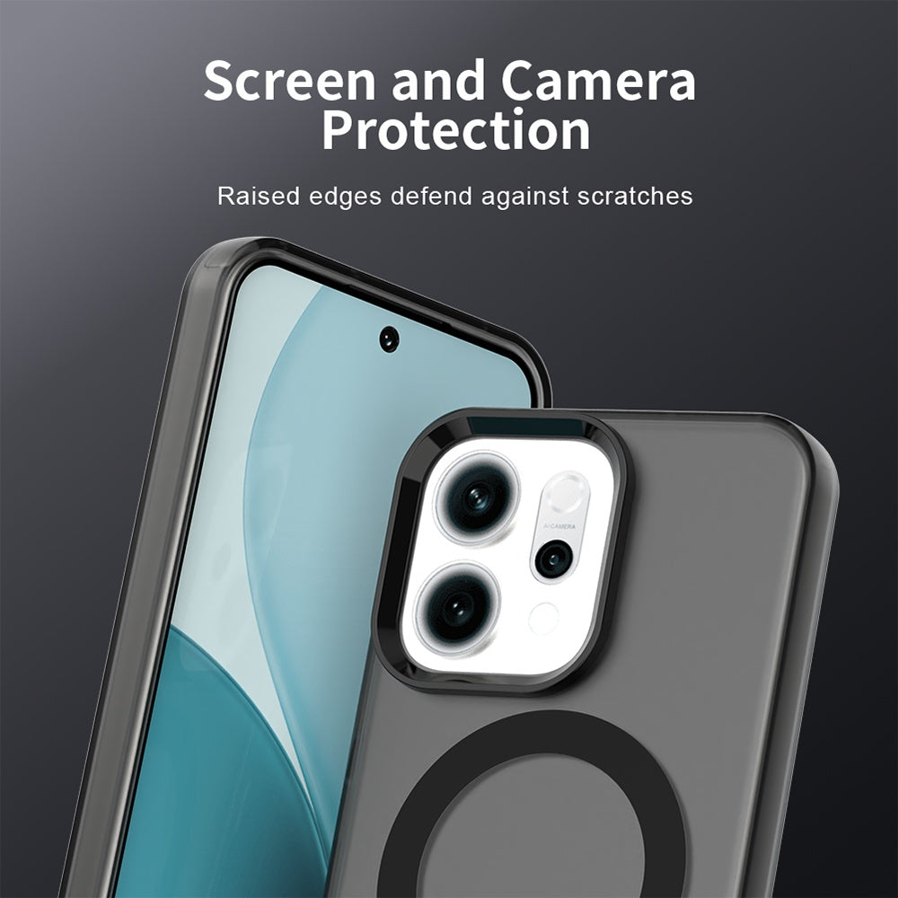 Husa MagSafe pentru Oppo Reno14, Techsuit, CandyCase, Neagra