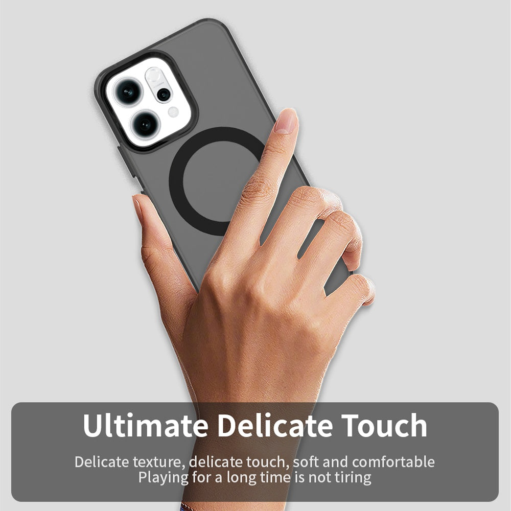 Husa MagSafe pentru Oppo Reno14, Techsuit, CandyCase, Neagra