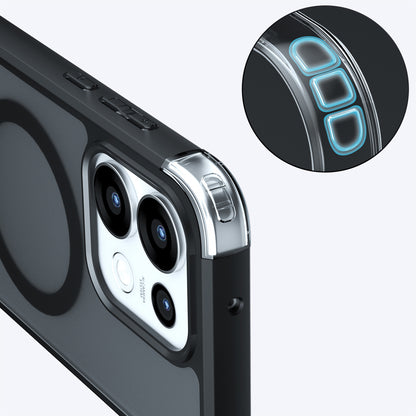 Husa MagSafe pentru Oppo Reno16 Pro, Techsuit, PureFrost, Neagra Satinata