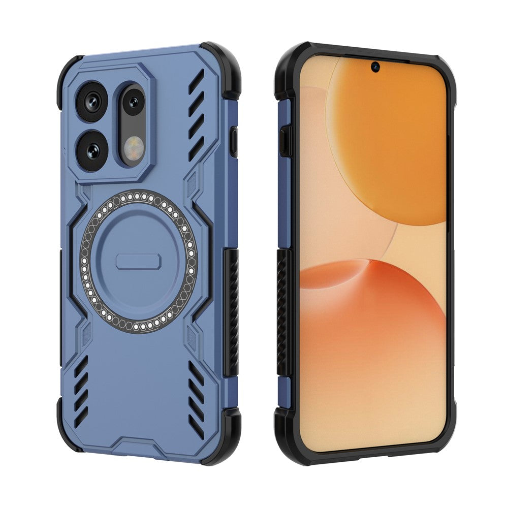 Husa MagSafe pentru Oppo Reno16 / Reno16 Pro, Techsuit, ArmorMag, Albastra