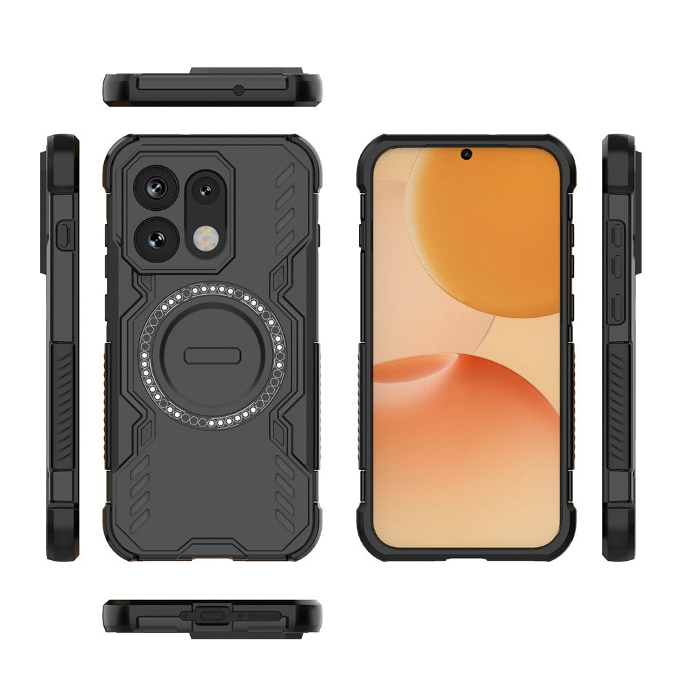 Husa MagSafe pentru Oppo Reno16 / Reno16 Pro, Techsuit, ArmorMag, Neagra