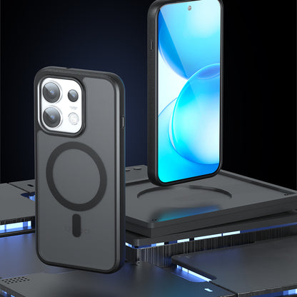 Husa MagSafe pentru Oppo Reno16, Techsuit, PureFrost, Neagra Satinata
