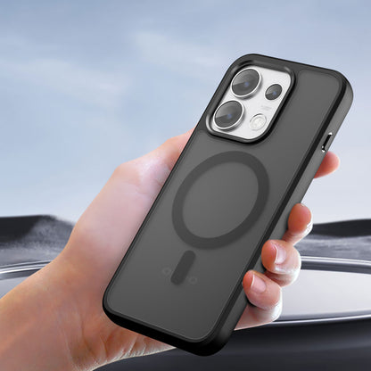 Husa MagSafe pentru Oppo Reno16, Techsuit, PureFrost, Neagra Satinata