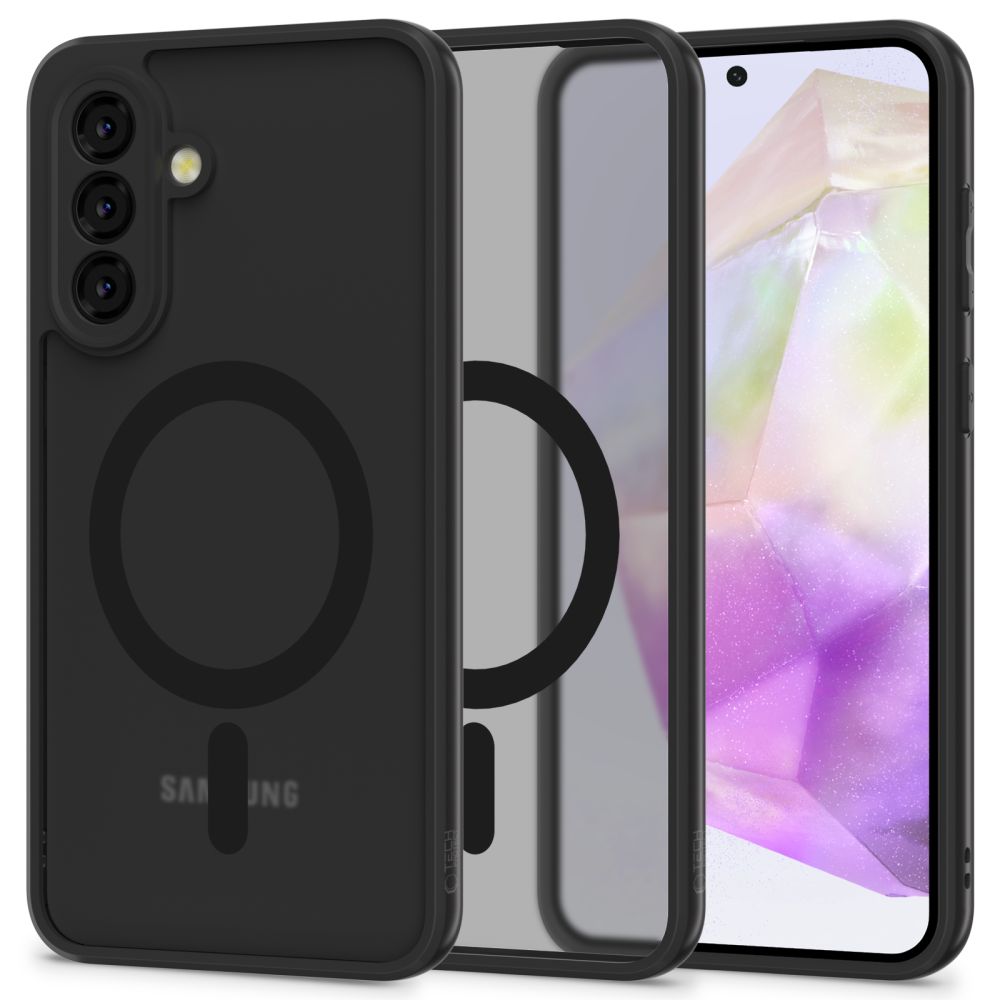 Husa MagSafe pentru Samsung Galaxy A36 A366, Tech-Protect, Magmat, Neagra