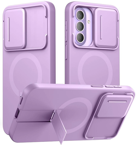 Husa MagSafe pentru Samsung Galaxy A57 5G, Tech-Protect, Kevlar Aura, Violet