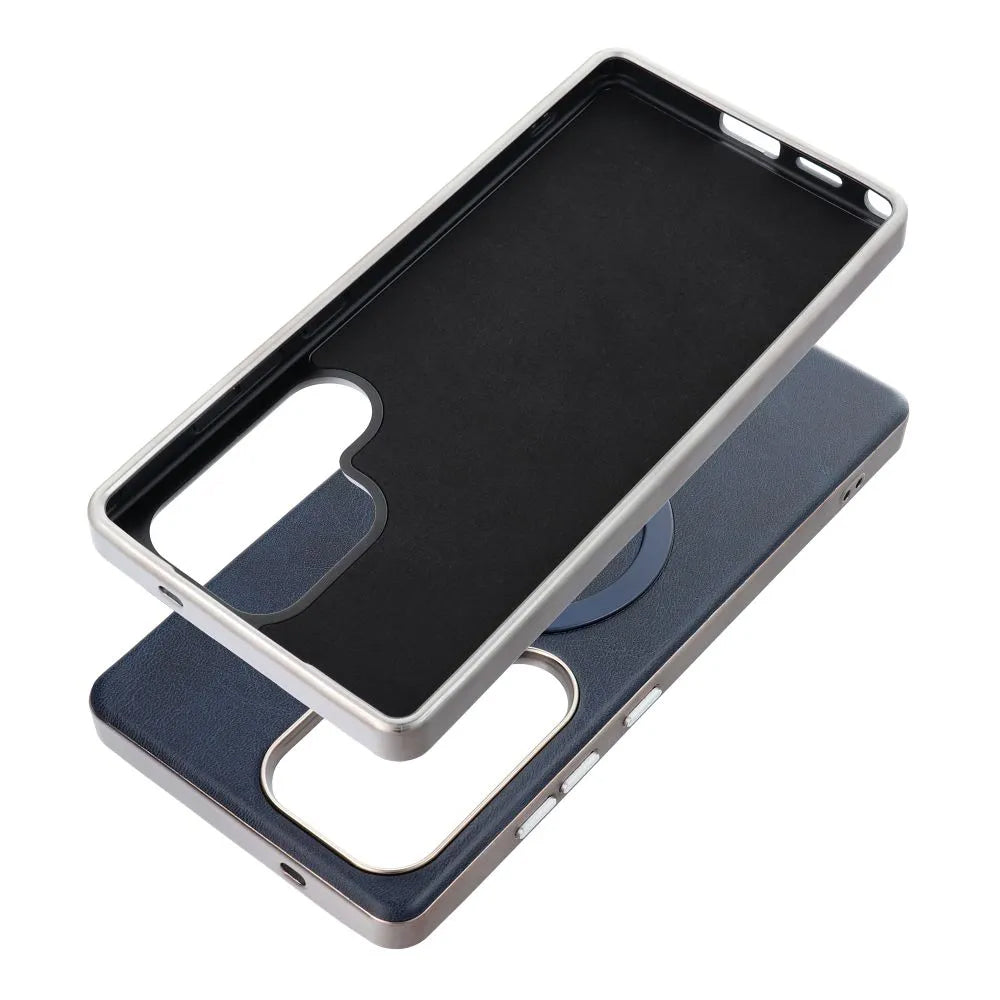 Husa MagSafe pentru Samsung Galaxy A56 A566, OEM, Gentleman Mag, Bleumarin