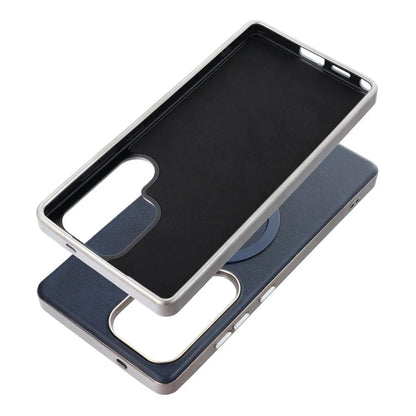 Husa MagSafe pentru Samsung Galaxy A56 A566, OEM, Gentleman Mag, Bleumarin
