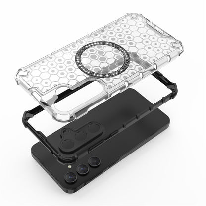 Husa MagSafe pentru Samsung Galaxy A26 A266, Techsuit, HoneyComb Shield, Albastra
