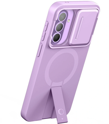 Husa MagSafe pentru Samsung Galaxy A57 5G, Tech-Protect, Kevlar Aura, Violet