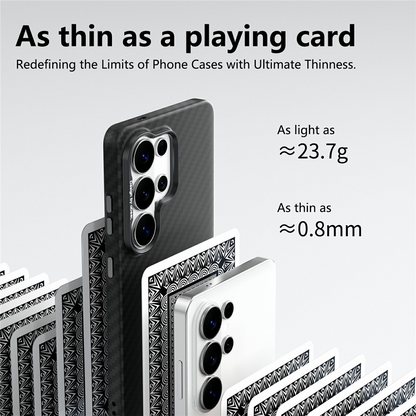 Husa MagSafe pentru Samsung Galaxy S26 Ultra S948, Abeei, Carbon, Neagra
