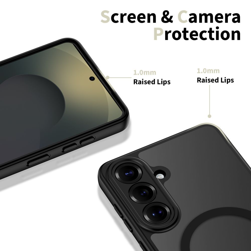 Husa MagSafe pentru Samsung Galaxy S26 S942, Tech-Protect, BasicMag, Neagra Mata