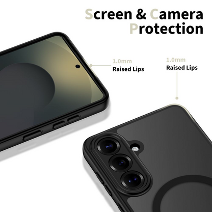 Husa MagSafe pentru Samsung Galaxy S26 S942, Tech-Protect, BasicMag, Neagra Mata
