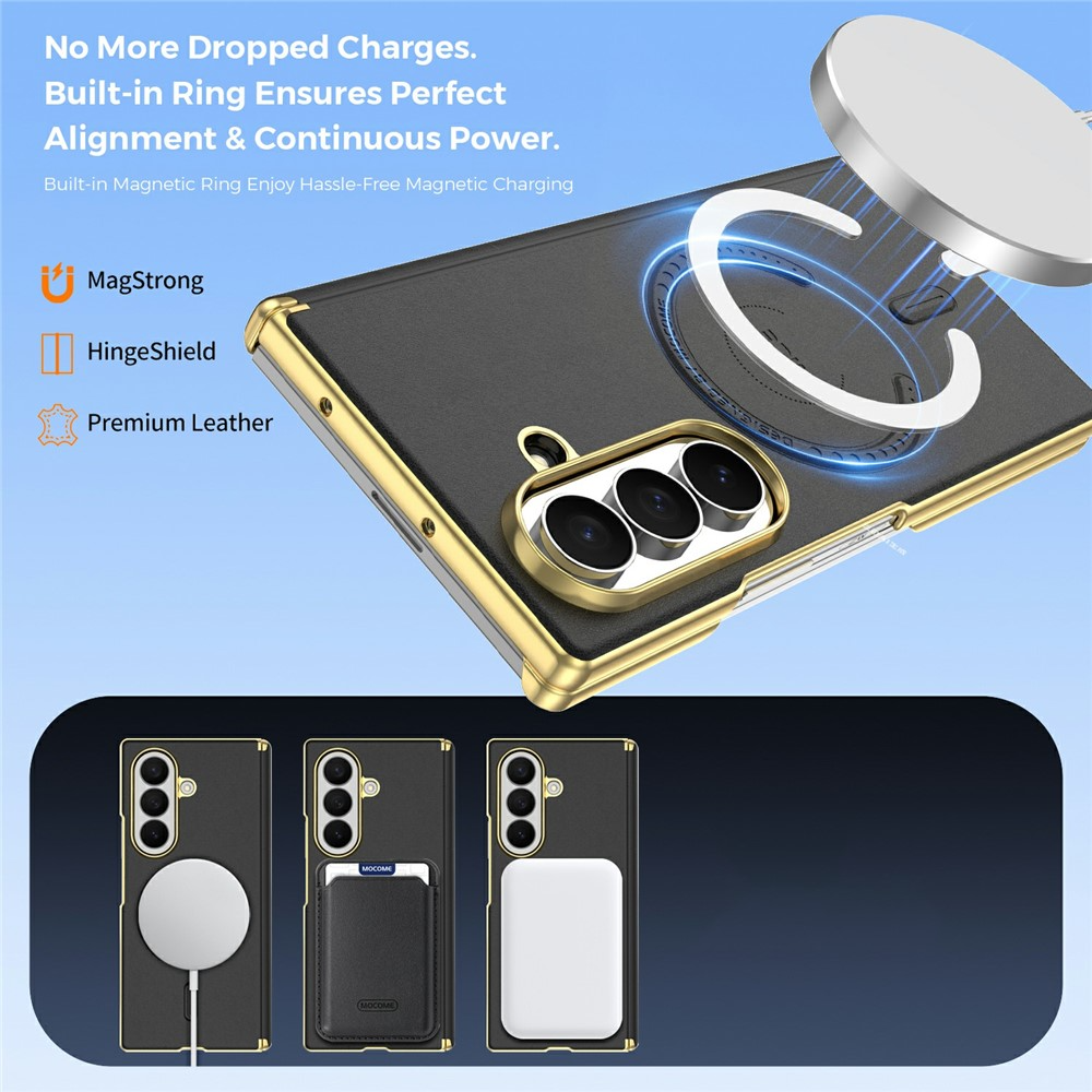 Husa MagSafe pentru Samsung Galaxy Z Fold8 Ultra F976, OEM, Electroplated, Neagra