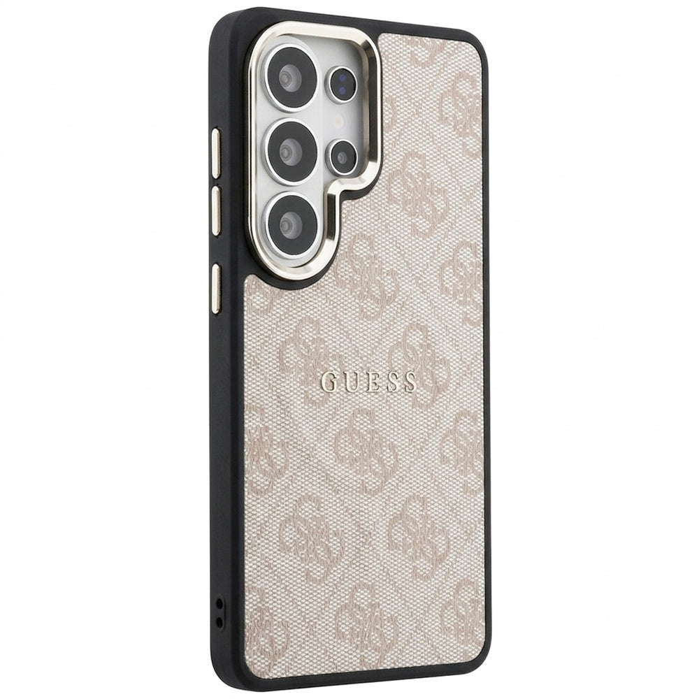 Husa MagSafe pentru Samsung Galaxy S26 Ultra S948, Guess, 4G Embossed Ring, Roz