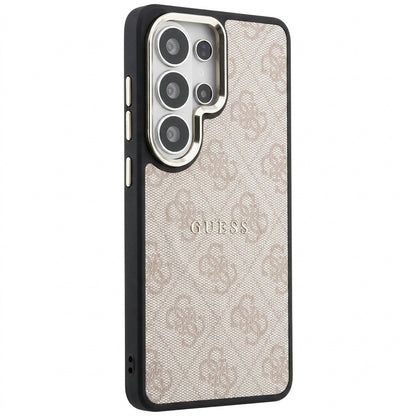 Husa MagSafe pentru Samsung Galaxy S26 Ultra S948, Guess, 4G Embossed Ring, Roz