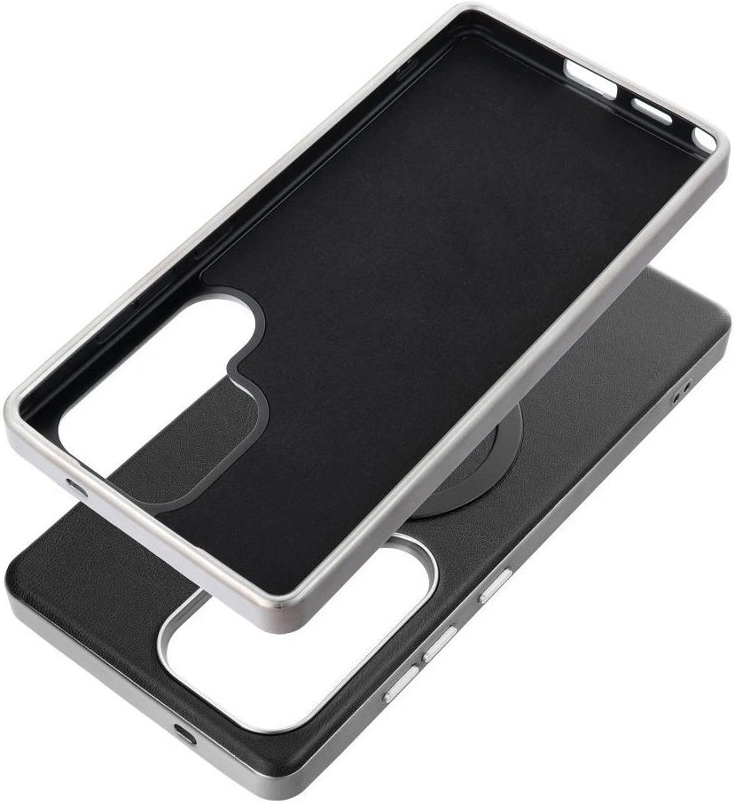 Husa MagSafe pentru Samsung Galaxy A56 A566, OEM, Gentleman Mag, Neagra