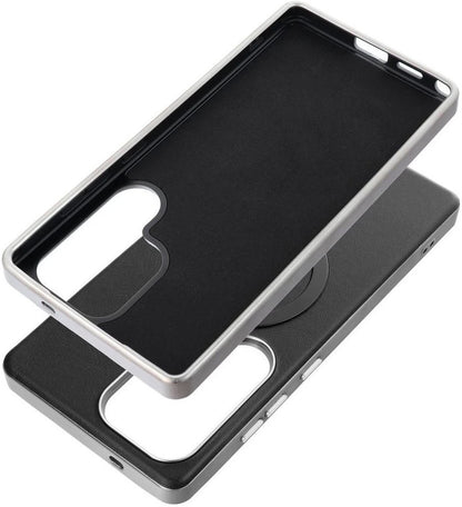 Husa MagSafe pentru Samsung Galaxy A56 A566, OEM, Gentleman Mag, Neagra