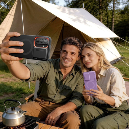 Husa MagSafe pentru Samsung Galaxy A57 5G, Tech-Protect, Kevlar Aura, Neagra