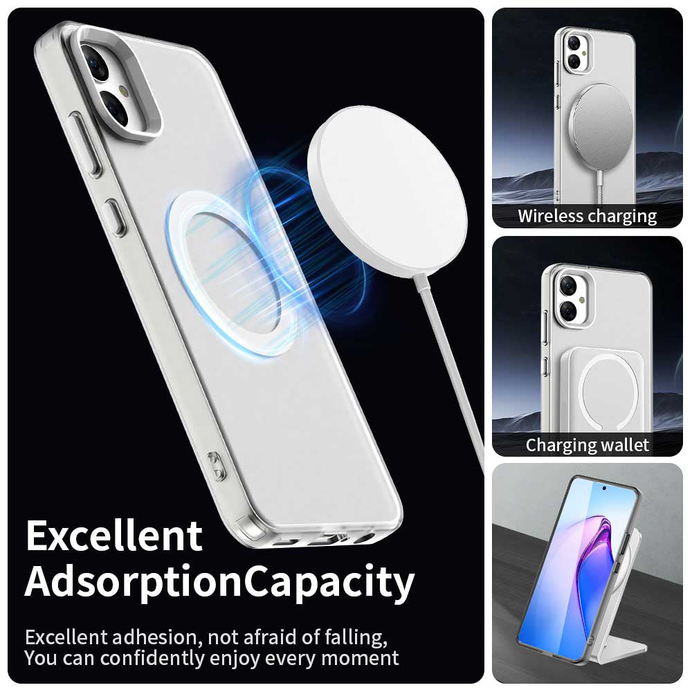 Husa MagSafe pentru Samsung Galaxy A05 A055, Techsuit, CandyCase, Alba