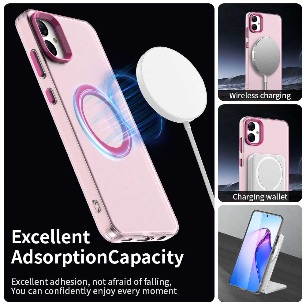 Husa MagSafe pentru Samsung Galaxy A05 A055, Techsuit, CandyCase, Roz