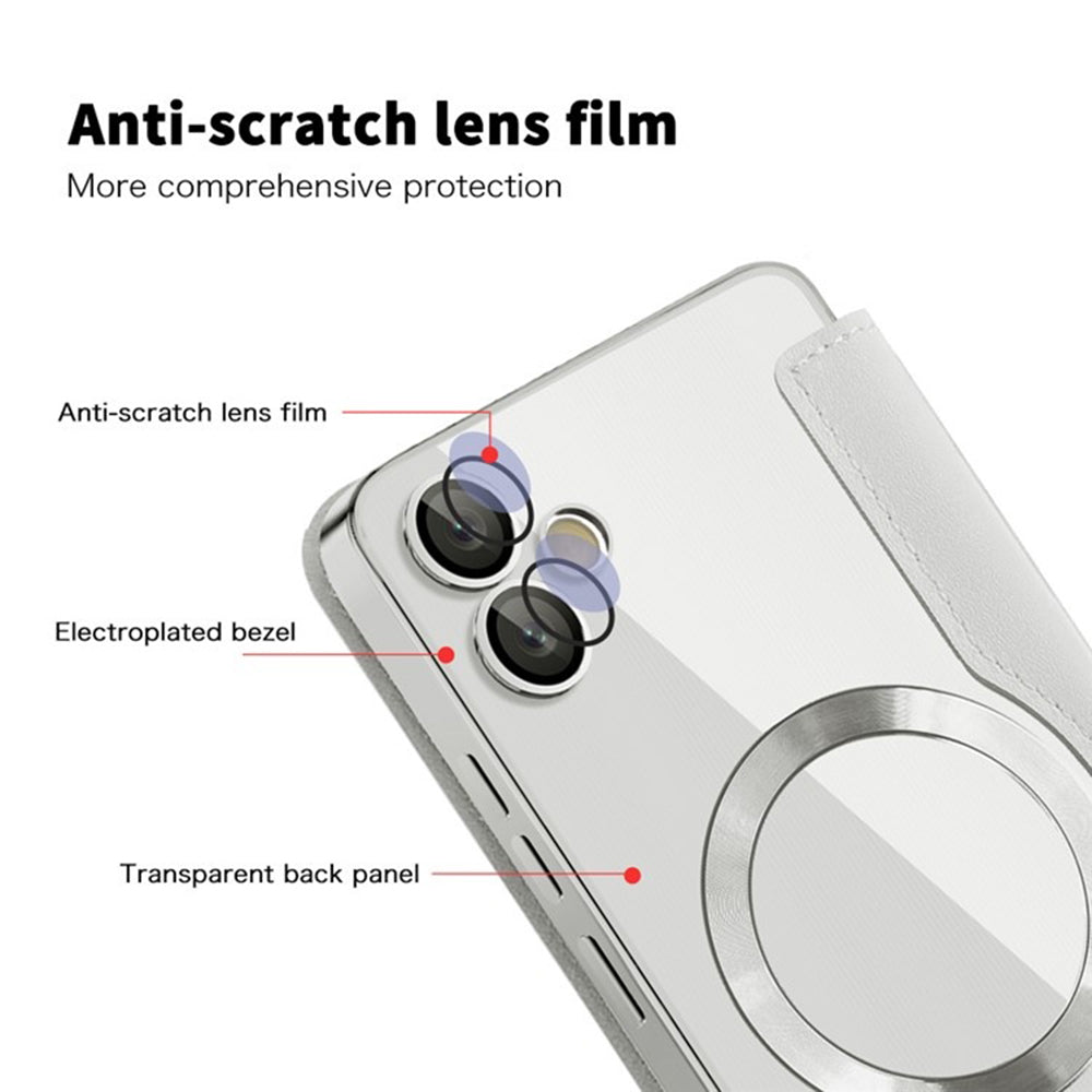 Husa MagSafe pentru Samsung Galaxy A05 A055, Techsuit, SmartMag Book, Gri